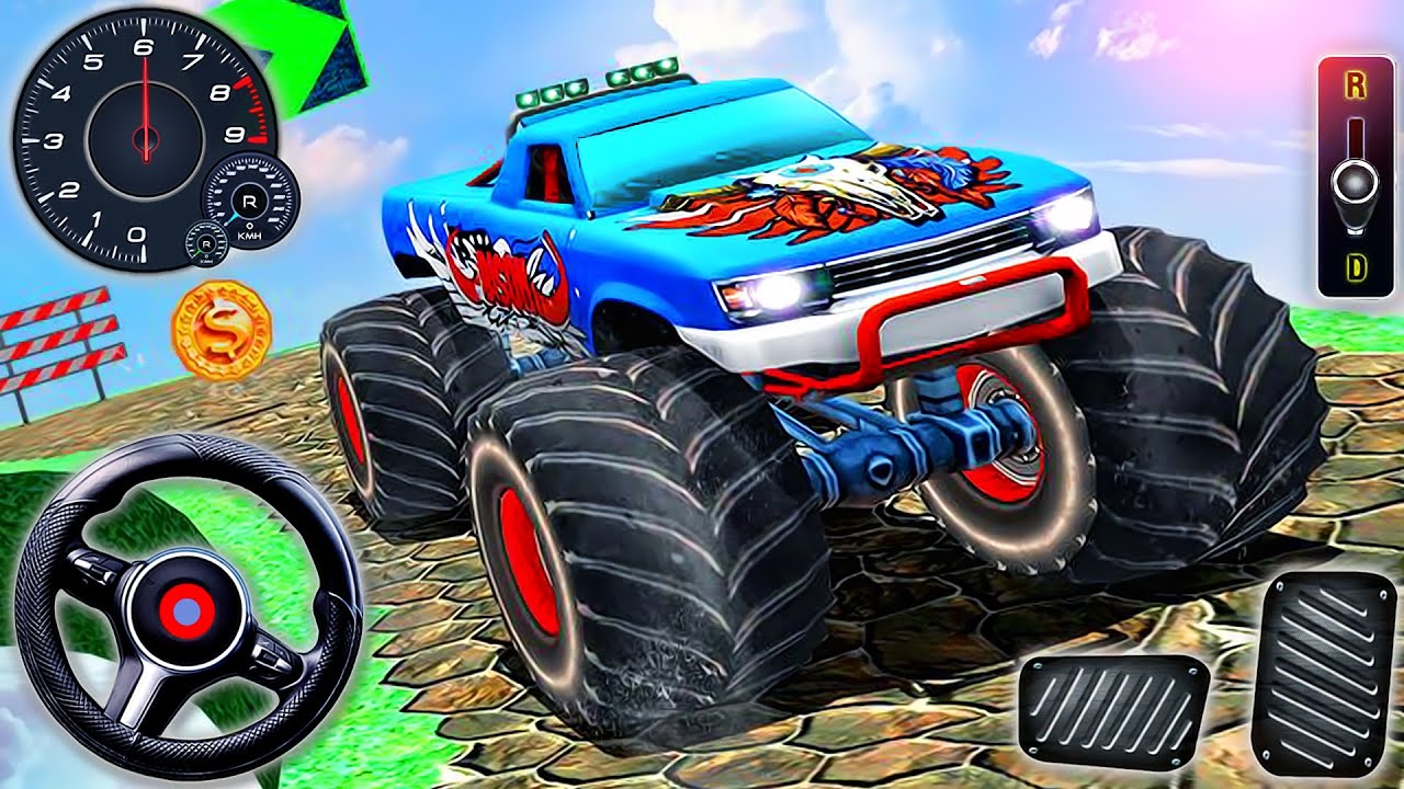 Monster Truck Mega Ramp Impossible Driver - Car Extreme Stunts GT Racing - Android GamePlay #3