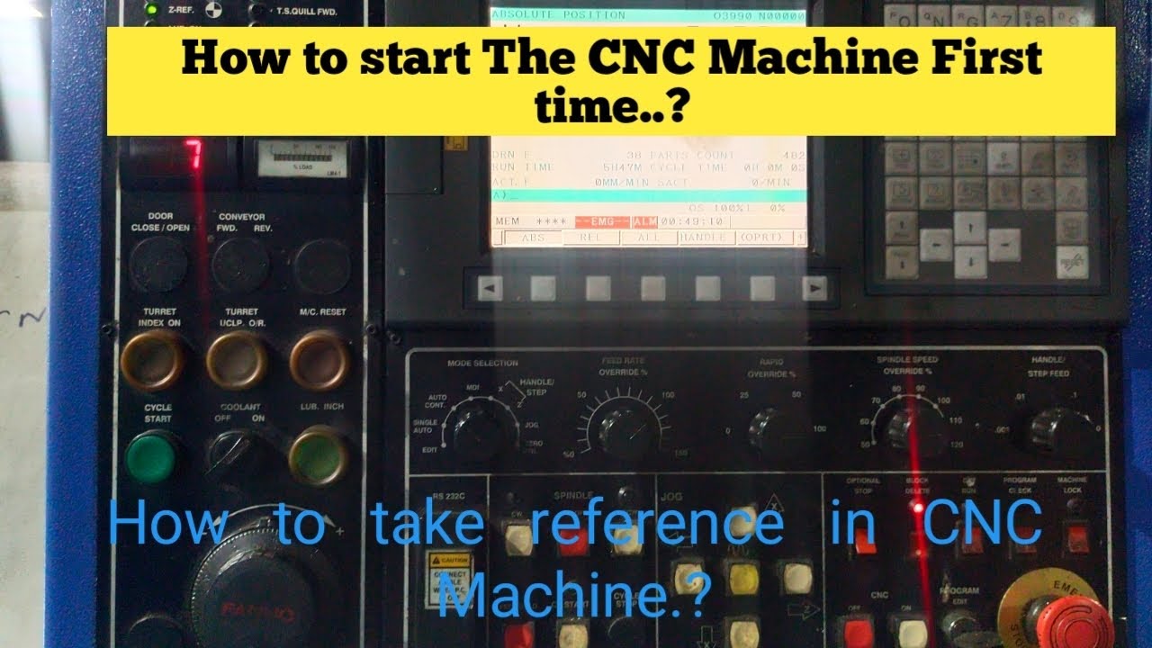 How to start The CNC Machine First time.?! | How to take reference in CNC Machine..?! | Tamil