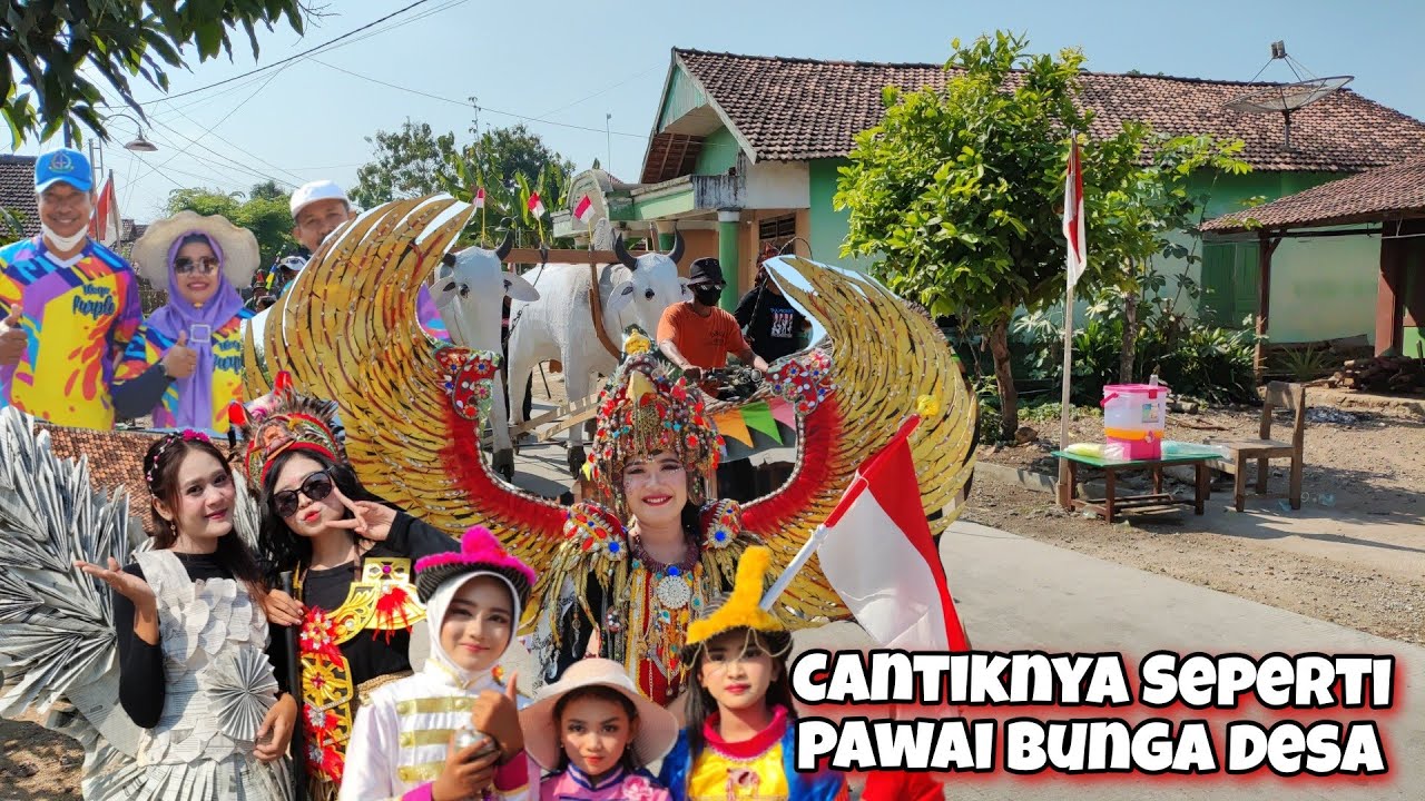 Karnaval Pelosok Desa Banyak Maskot Cantik & Bunga Desa Inilah Suasana Desa Tlogowungu Blora