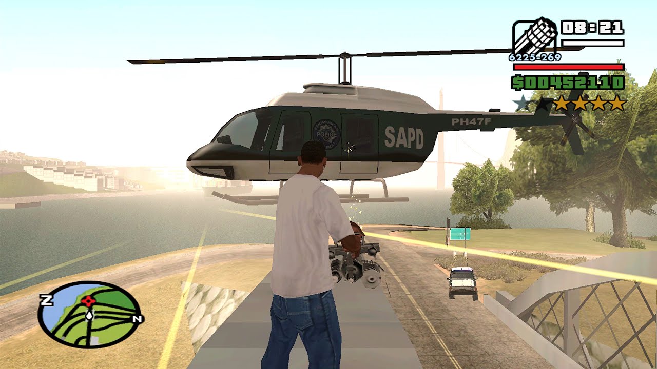 ⭐⭐⭐⭐⭐⭐SIX STARS WANTED LEVEL RAMPAGE WITH TANK | 6 STAR WANTED LEVEL ESCAPE IN GTA SAN ANDREAS
