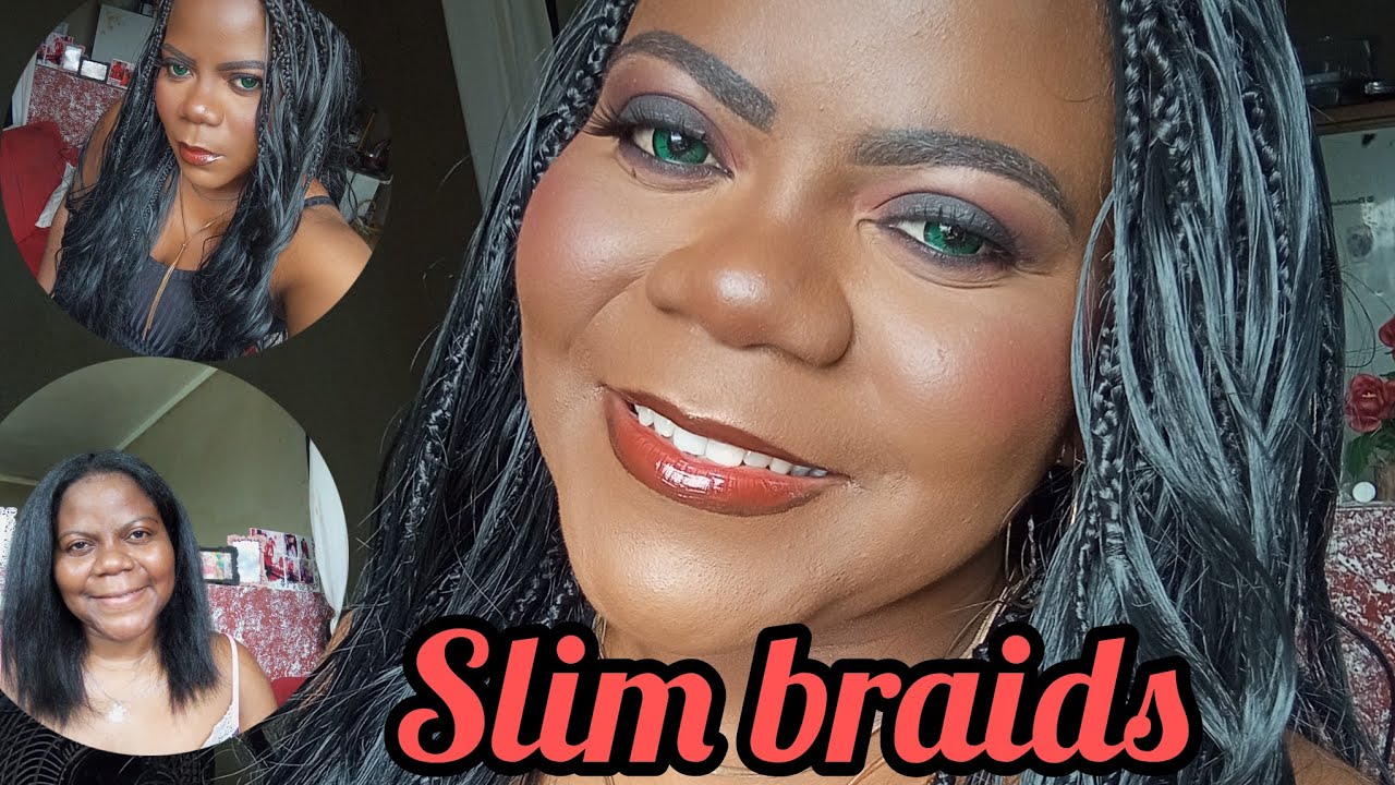 SLIM BRAIDS SOZINHA #trançasafricanas #trança 