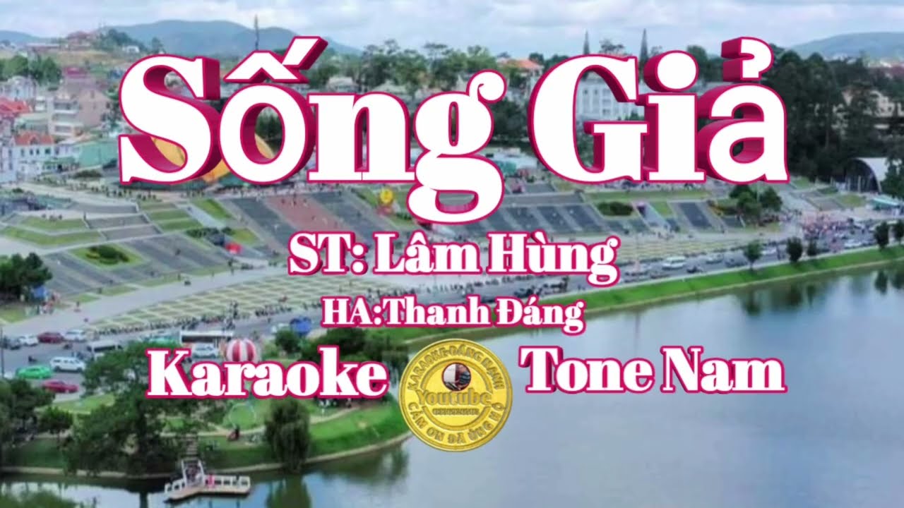 KARAOKE - Sống Giả Tone Nam Nhạc Sống - Fm