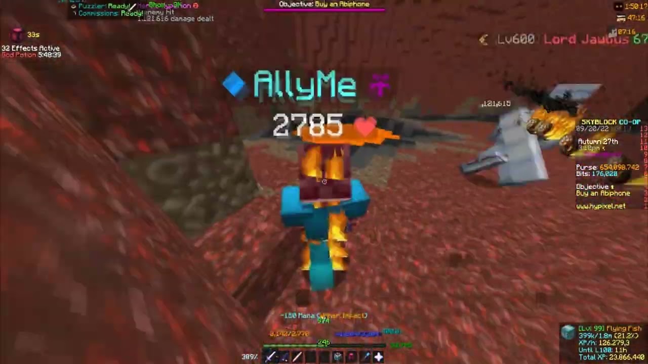 Hypixel skyblock Solo-kill Lord Jawbus RCM