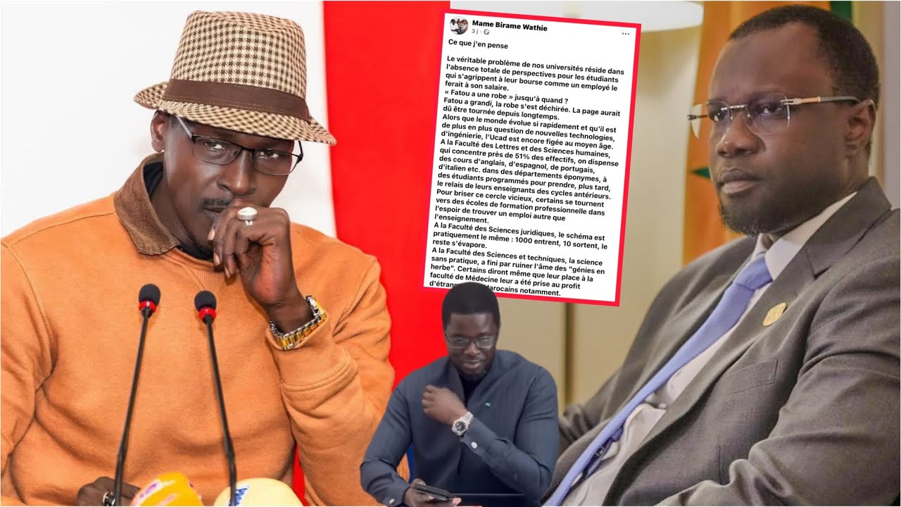 Quel r&eacute;gal ! L&rsquo;analyse XXXL de Mame Birame Wathie sur&hellip; Ousmane SONKO en ce moment&hellip; Diomaye & UCAD&hellip;