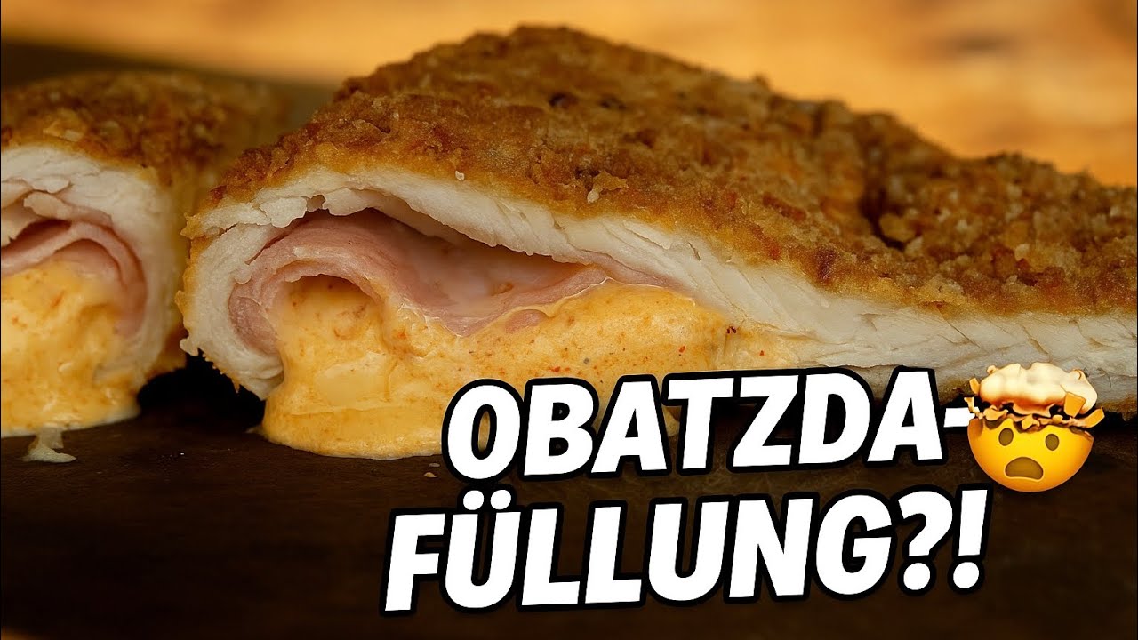 Bayrisches Cordon Bleu EXTREM! 🔥 Obatzda & Schinken-Füllung 🤯 - 0815BBQ