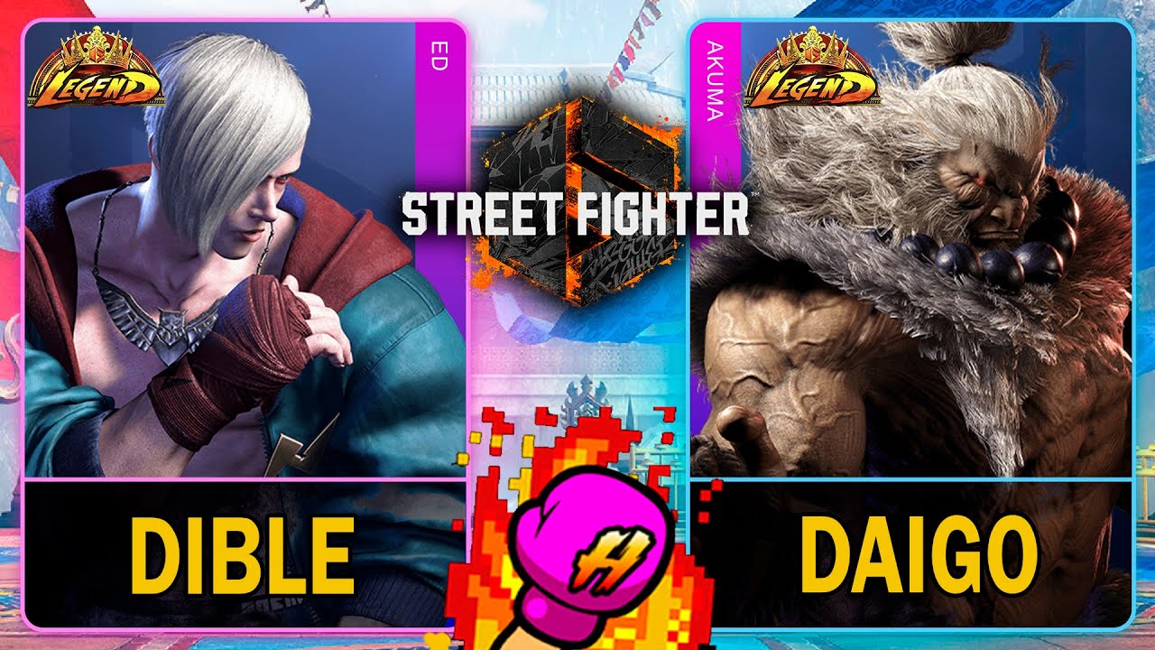 SF6 Dible (ED) VS Daigo (AKUMA)🥊Street Fighter 6🥊スト6🥊4K 60ᶠᵖˢ