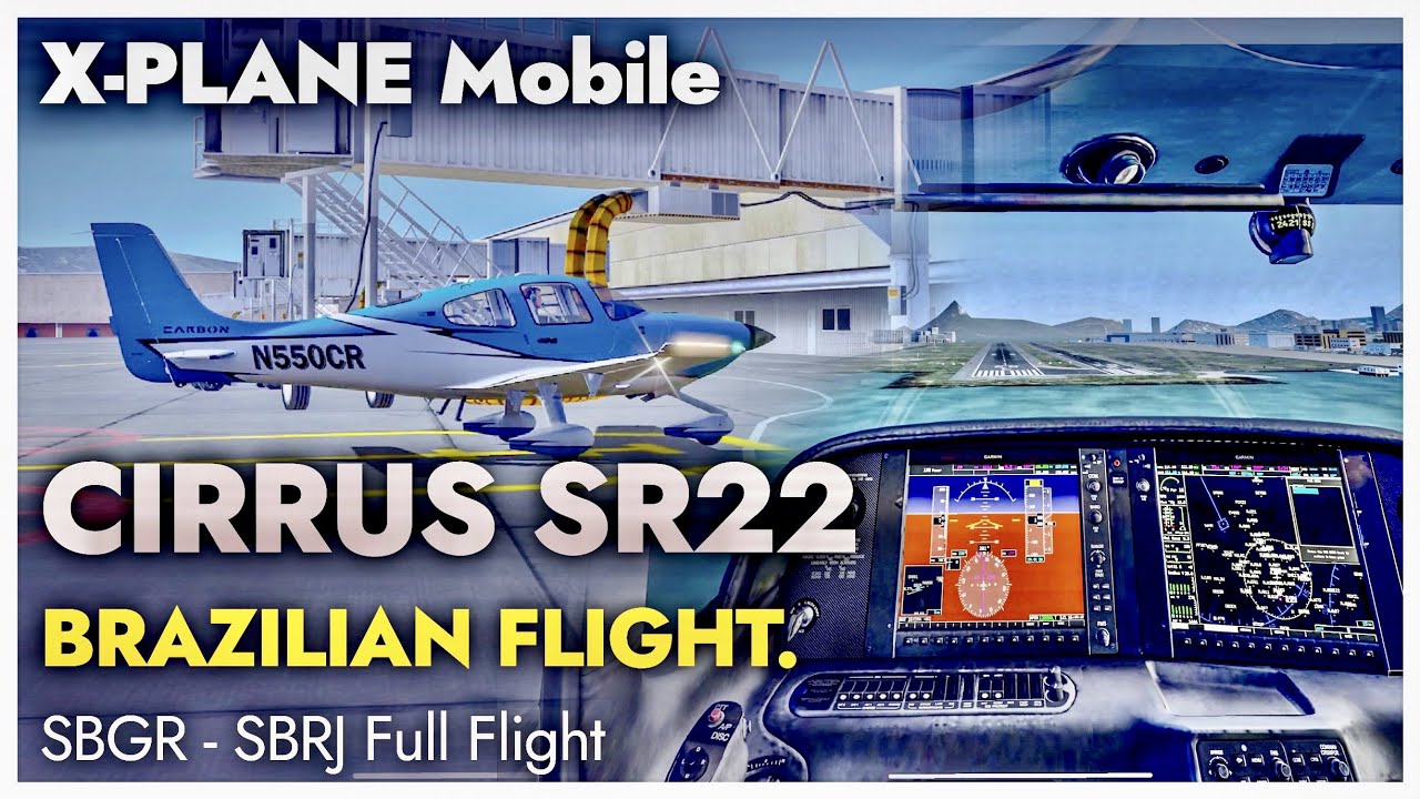 [4K] NEW AIRCRAFT X PLANE MOBILE CIRRUS SR22 AUTOPILOT TUTORIAL FULL FLIGHT (TAKE OFF TO LANDING)