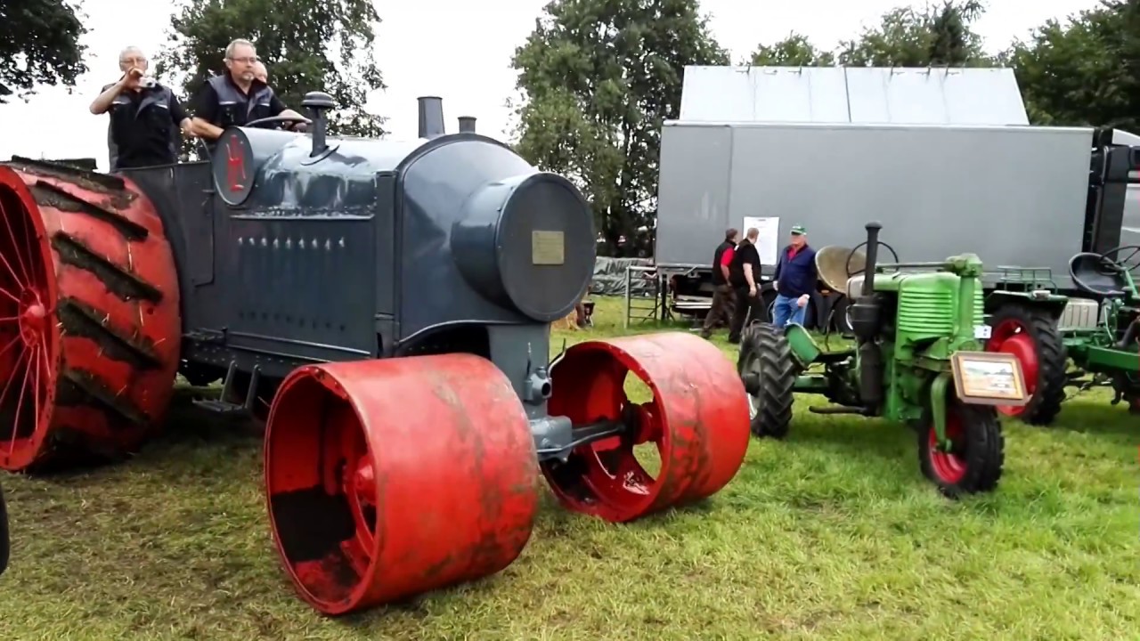 Lanz Landbaumotor im Einsatz + Start