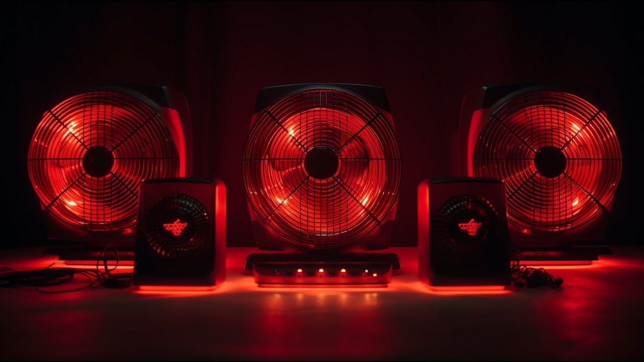 😴 3 Heater Sound and Deep Box Fan Sound for a Good Sleep