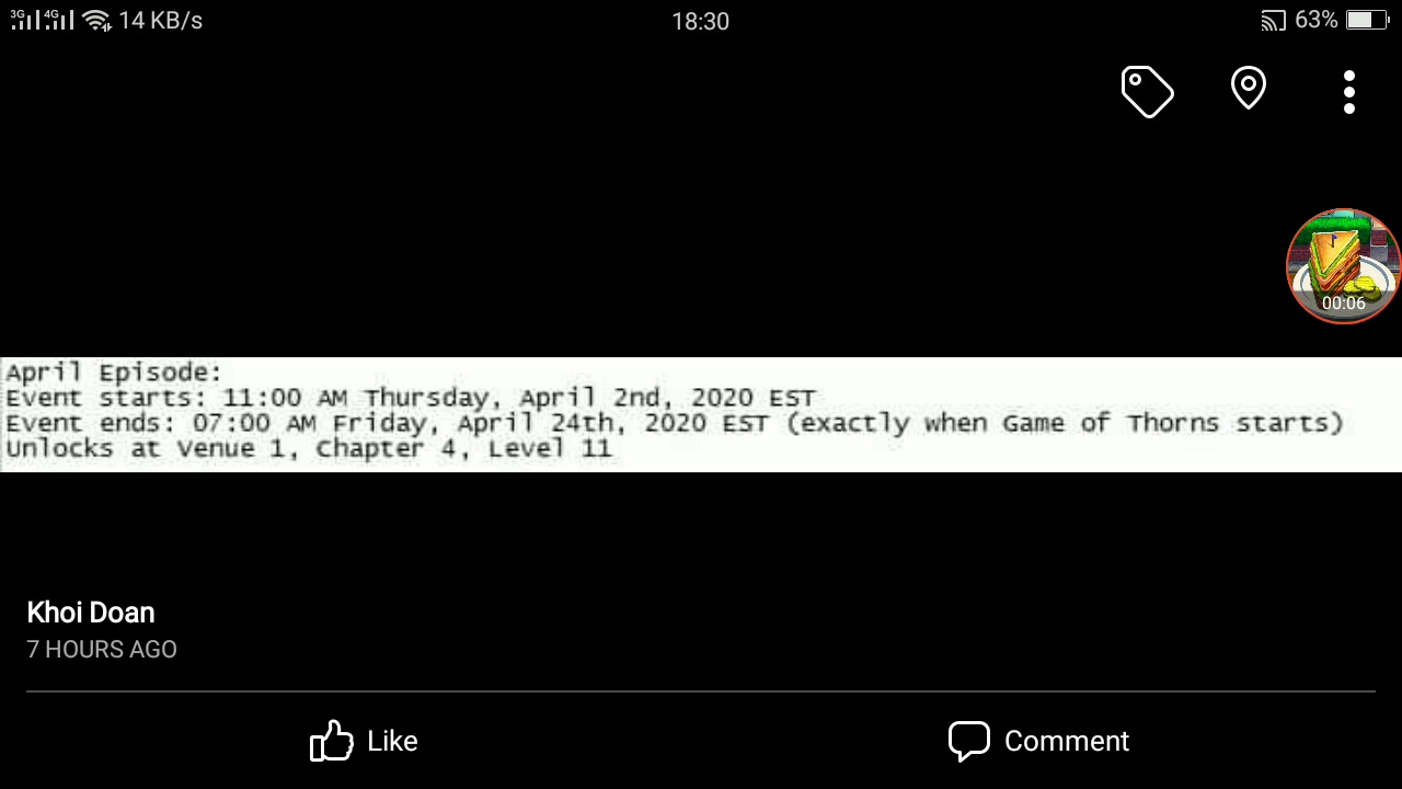 Upcoming details + task list for Spring Cleaning Event/April Episode - Diner DASH Adventures
