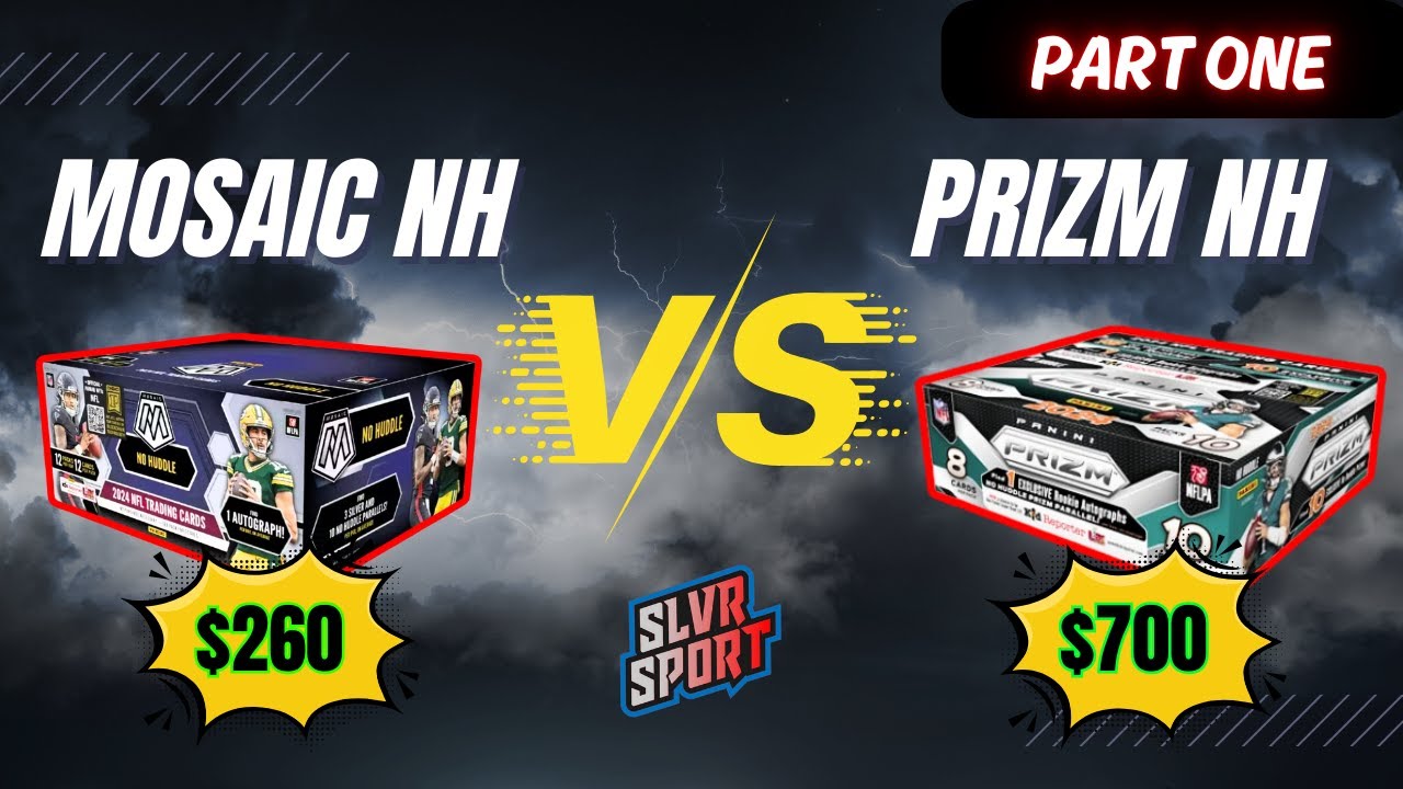 Is Mosaic Better than Prizm for 1/3 Cost? - 2024 Mosaic No Huddle Football Box Opening