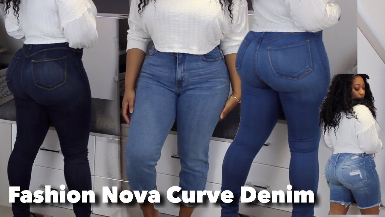 Best Fashion Nova Curve Denim for Curvy Girls Try On Haul | Monroe XO
