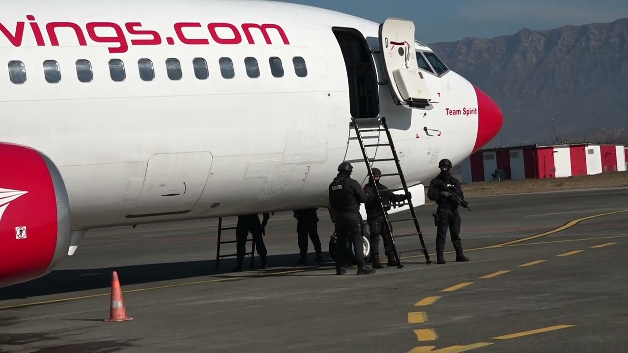 Forcat Speciale RENEA, stërvitje për një rast të improvizuar pengmarrjeje avioni