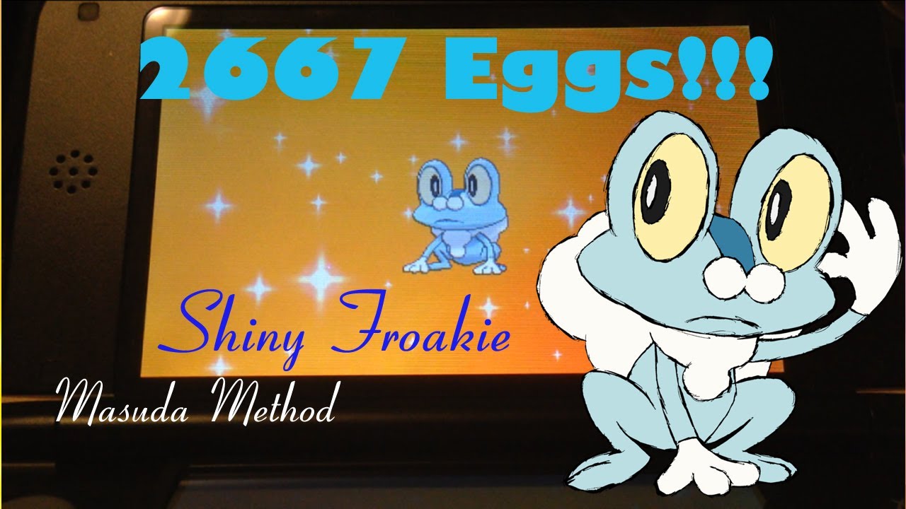 LIVE!!! Shiny Froakie hatches on the 2667th egg! Pokemon X and Y