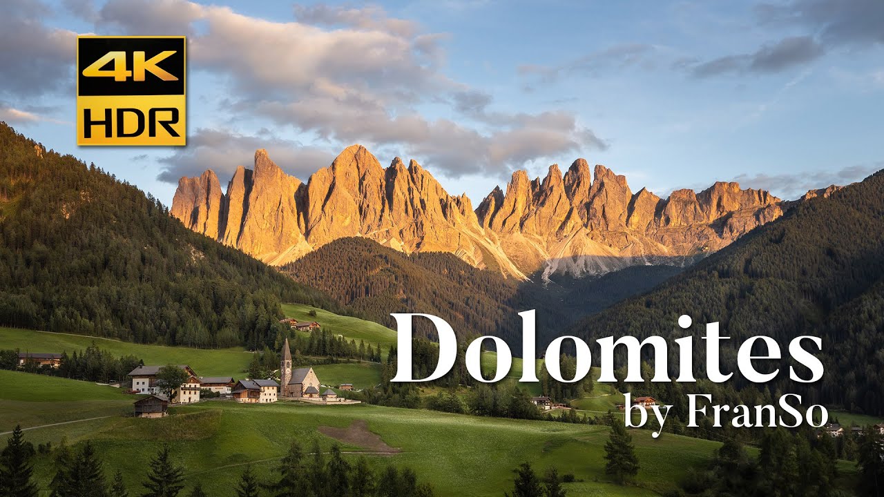Dolomites in 4K HDR by FranSo | #Timelapse and #Drone | HDR 10