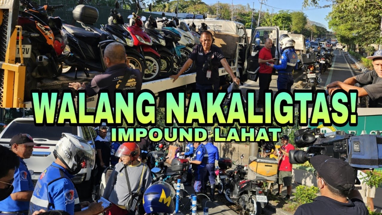 Mahigit 30 Motorcycle, Nakulong ng MMDA. Walang Nakaligtas! Tow Truck, Kinulang!