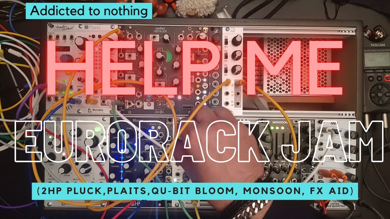 Addicted to nothing - Help me (2hp Pluck, Plaits, Qu-bit Bloom, Monsoon, Fx aid)