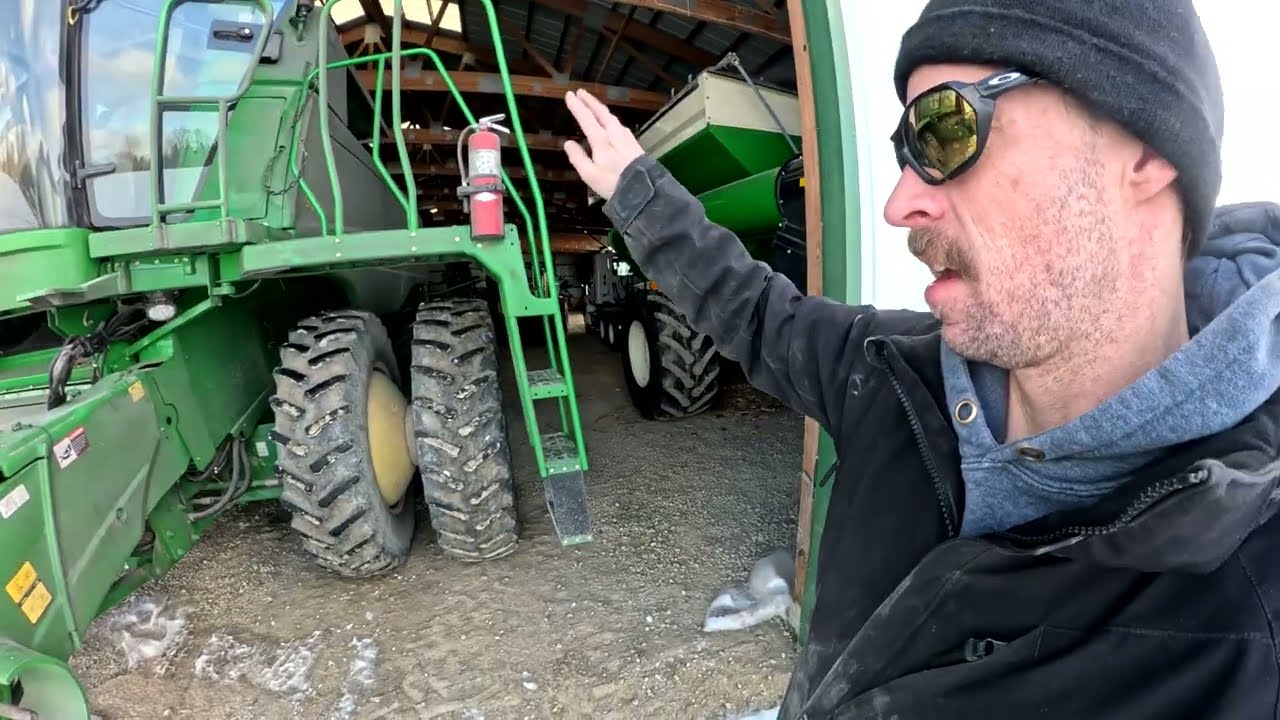 Moving machines to the shop for spring prep work