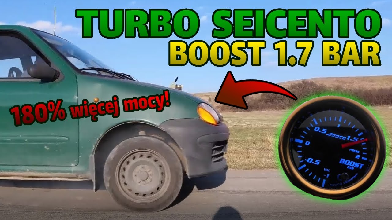 Seicento 900cc TURBO 120HP? 🙆 seryjny silnik i boost 1.7 bar!