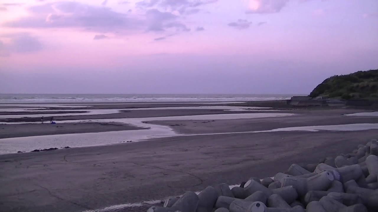 真玉海岸の夕暮れ風景（大分県豊後高田市）2018/05/03
