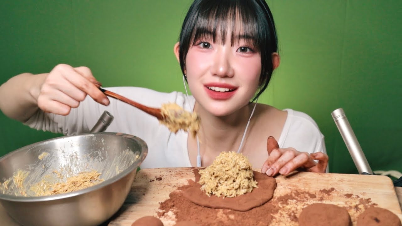 ASMR 나 두바이 쫀득쿠키 재능있어