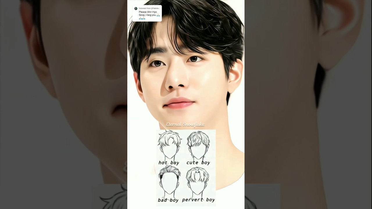 Ahn Hyo Seop in different hairstyle✨️ 