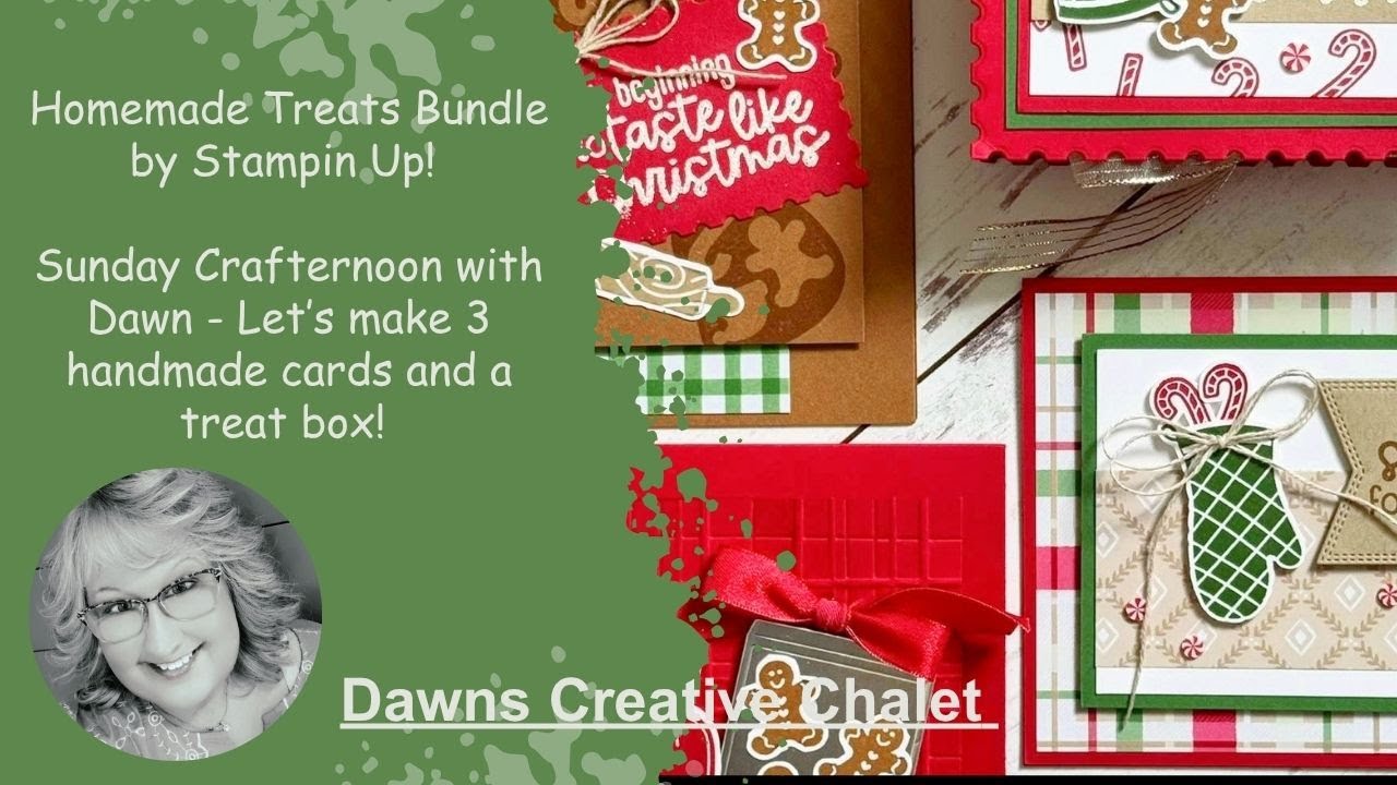 REPLAY FB Live #208 - Homemade Treats - 3 cards & a cute gift box #stampinup #diy #papercrafts