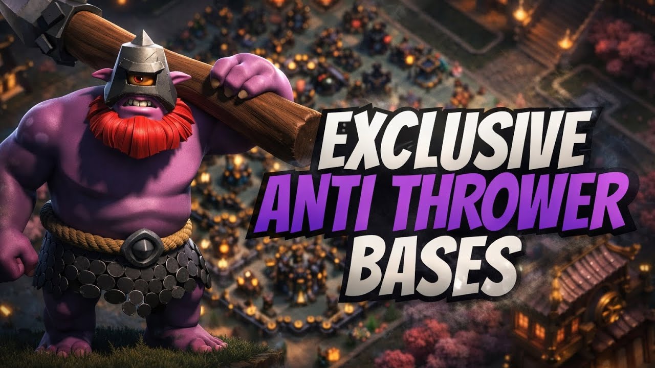 BEST Th18 Legend Base Link | Th18 Anti Thrower Bases for 1 STARS Th18 War Base Layout Clash of clans