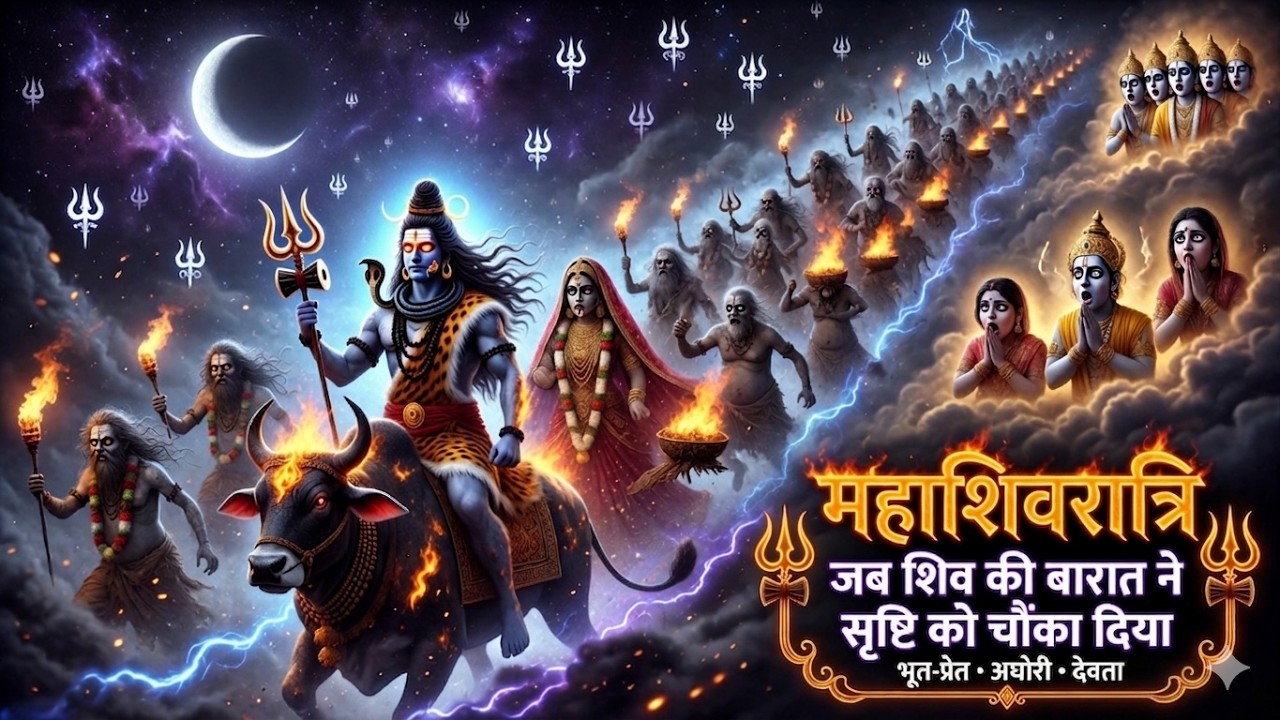 शिव की सबसे रहस्यमयी बारात 😱 | क्यों मनाई जाती है महाशिवरात्रि? | Shiv Baraat Real Story
