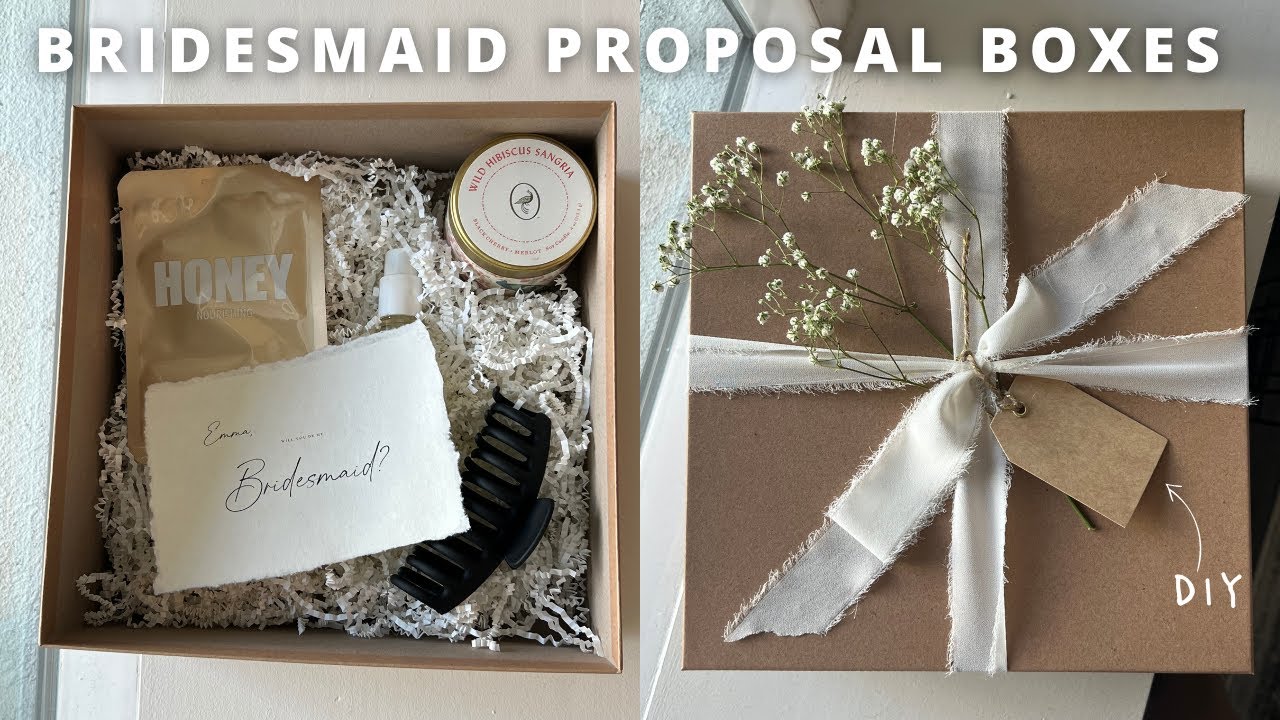 DIYING MY BRIDESMAID PROPOSAL BOXES: affordable + easy!