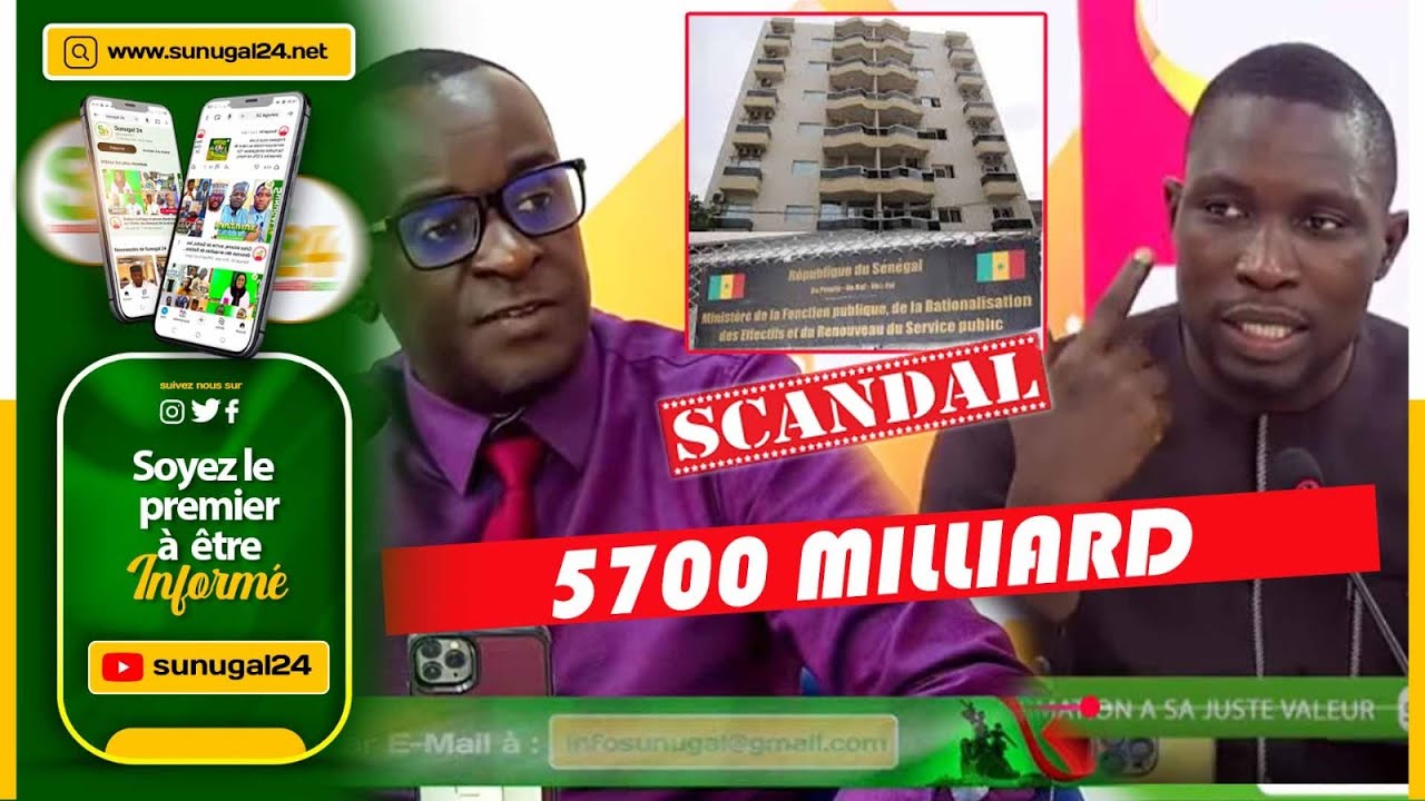 Scandale du siècle: 5700Milliards volés!1169 fonctionnaires fictifs: La fraude qui sidère le Sénégal