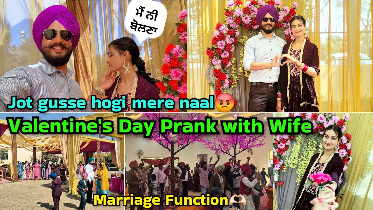 Valentine’s Day prank on Wife😆😜She got angry😡#prankonwifegonewrong 😳first time prank experience😱