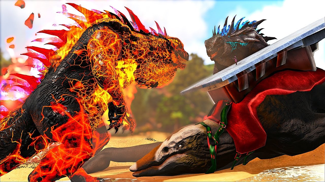 Ele Veio Impedir Que eu Domasse o Crawler de Volta! Perdi o Thermo GODZILLA? ARK MEGGA MODS