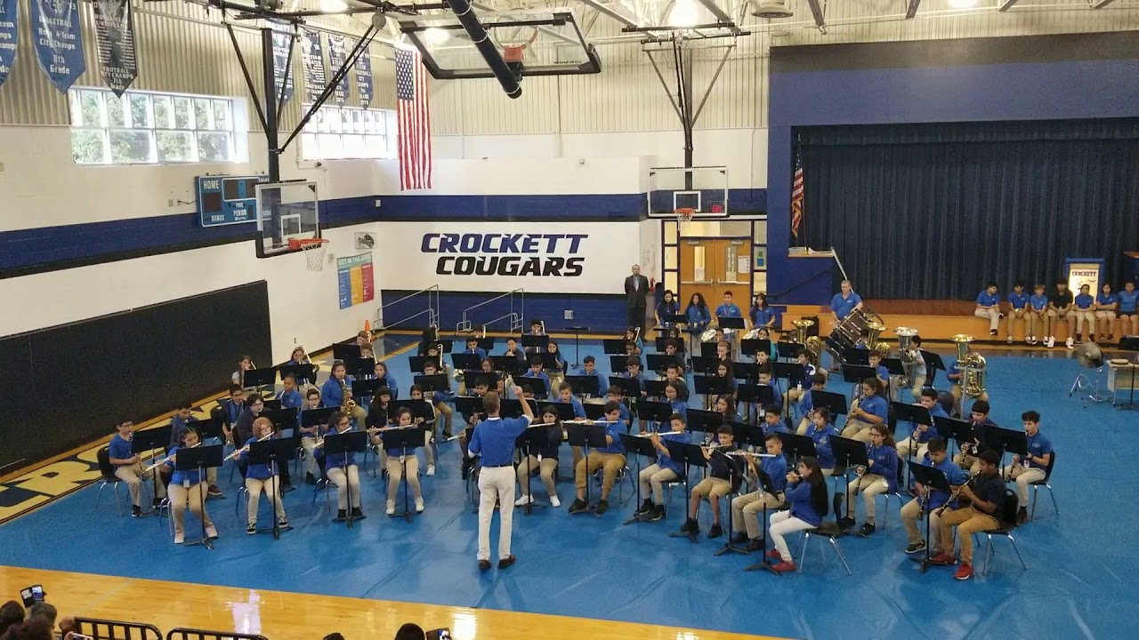 Hang on Sloopy performed by the Crockett Middle School (Irving, TX) beginner band