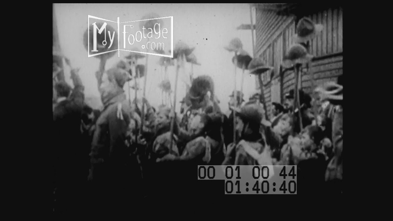 1910s Lord Baden Powell Reviews Boy Scouts in London