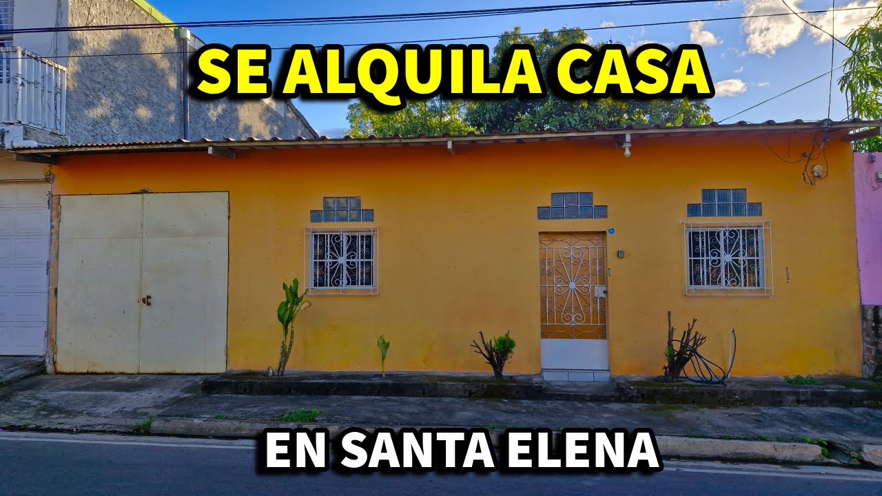 SE ALQUILA CASA en la CIUDAD de SANTA ELENA Usulutan El Salvador