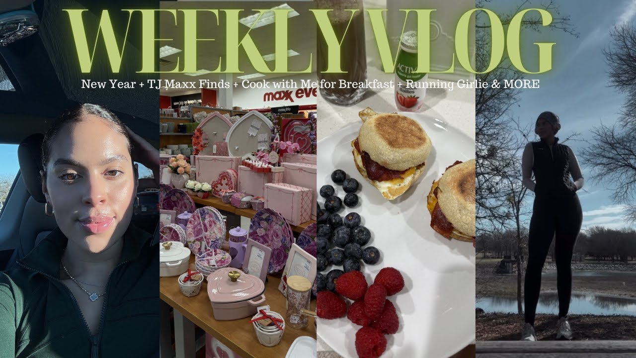 VLOG♡| Week in the Life of a NICU Nurse | New Year + TJ Maxx + Cook with Me + Running Girlie & MORE