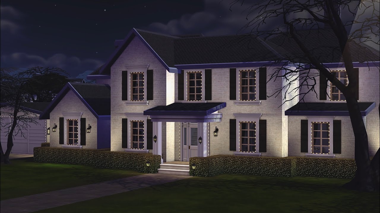 Дом американской семьи • The Sims 4 • Без пользовательского контента | Быстрая постройка