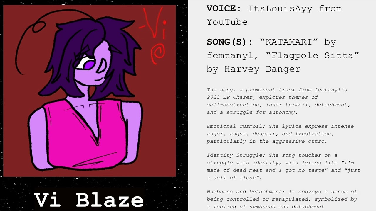 VI BLAZE : VOICE AND SONG CLAIMS