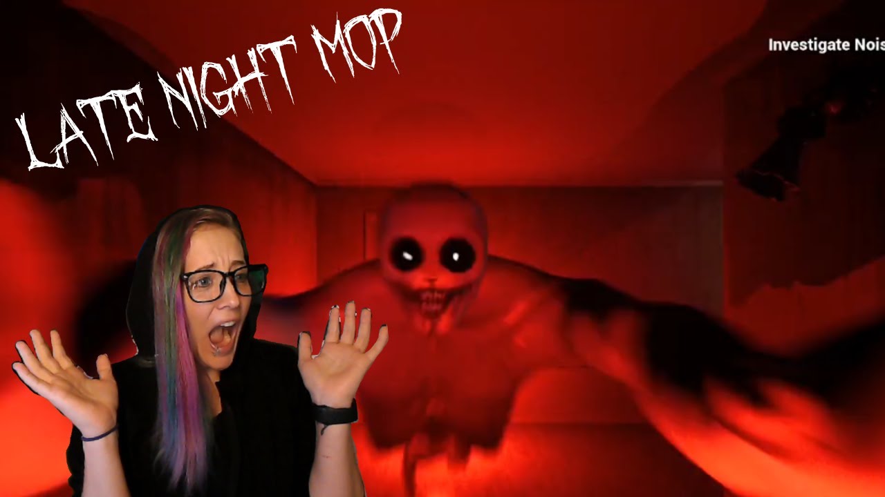 Getting scared with indie game Late Night Mop