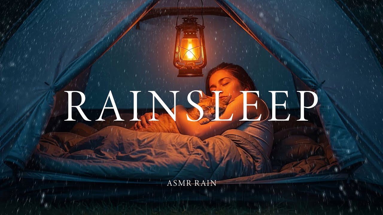 ASMR Rain Sounds in a Peaceful Rainy Room/Tent | Relaxing Rain Sounds for Sleeping