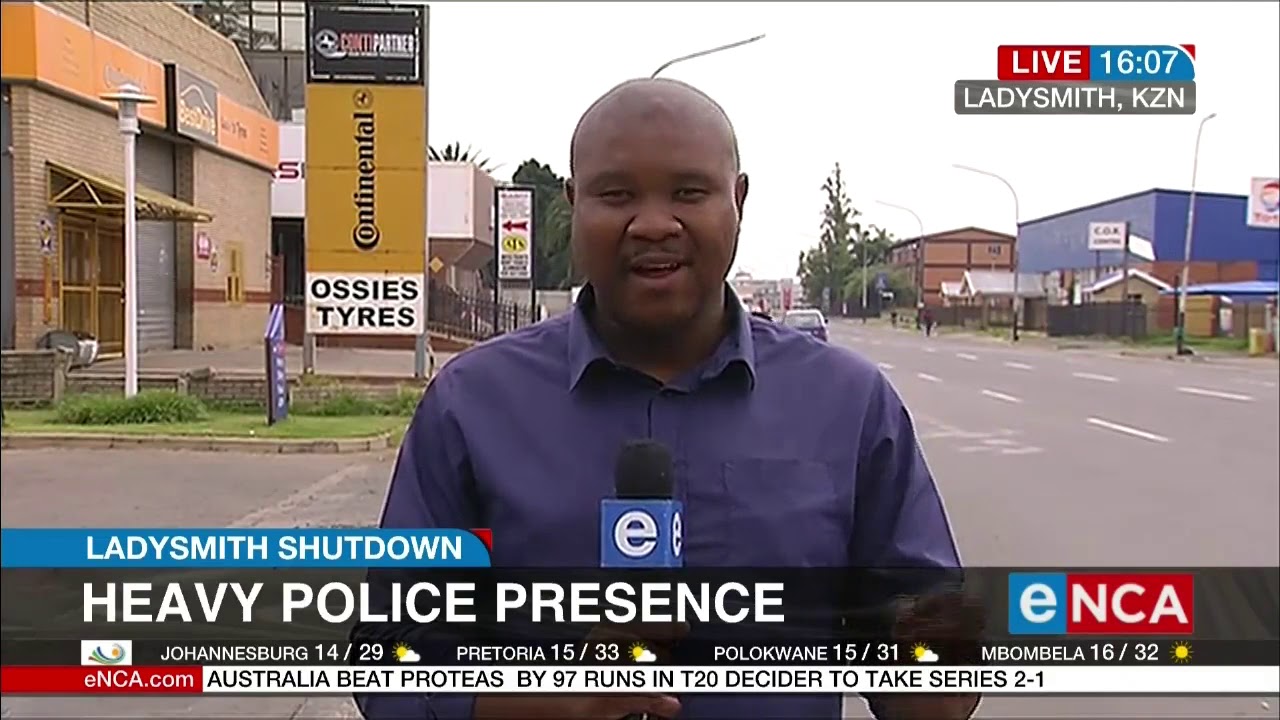 Heavy police presence in Ladysmith