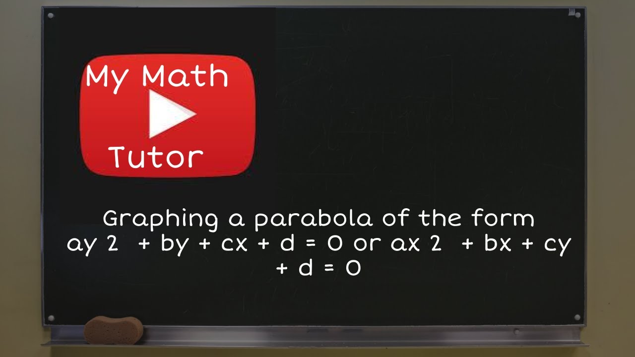 ALEKS | Graphing a parabola of the form ay 2  + by + cx + d = 0 or ax 2  + bx + cy + d = 0