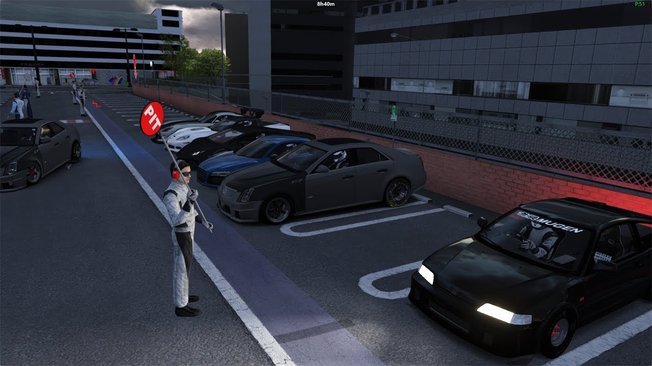 Drag Meet on Shuto Expressway Street Racing w/ 1100HP RX7, 3000HP GTR, 2000HP CTSV + | Assetto Corsa