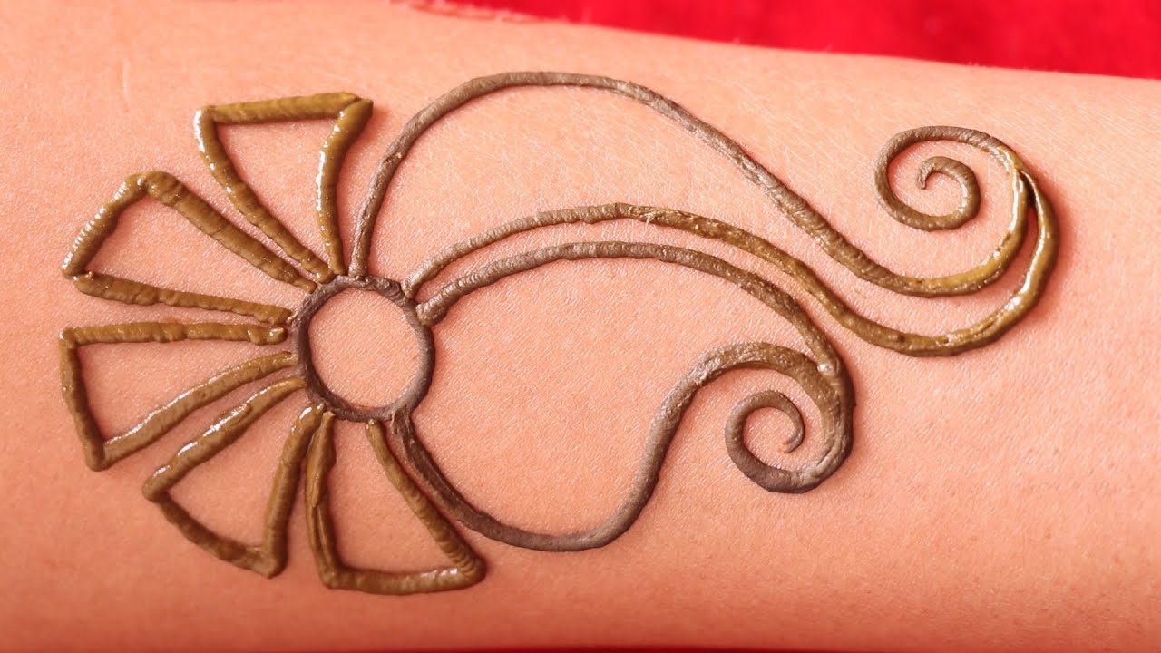 easy way to apply arabic front hand henna mehndi design | latest bharma mehndi design by amisha arts