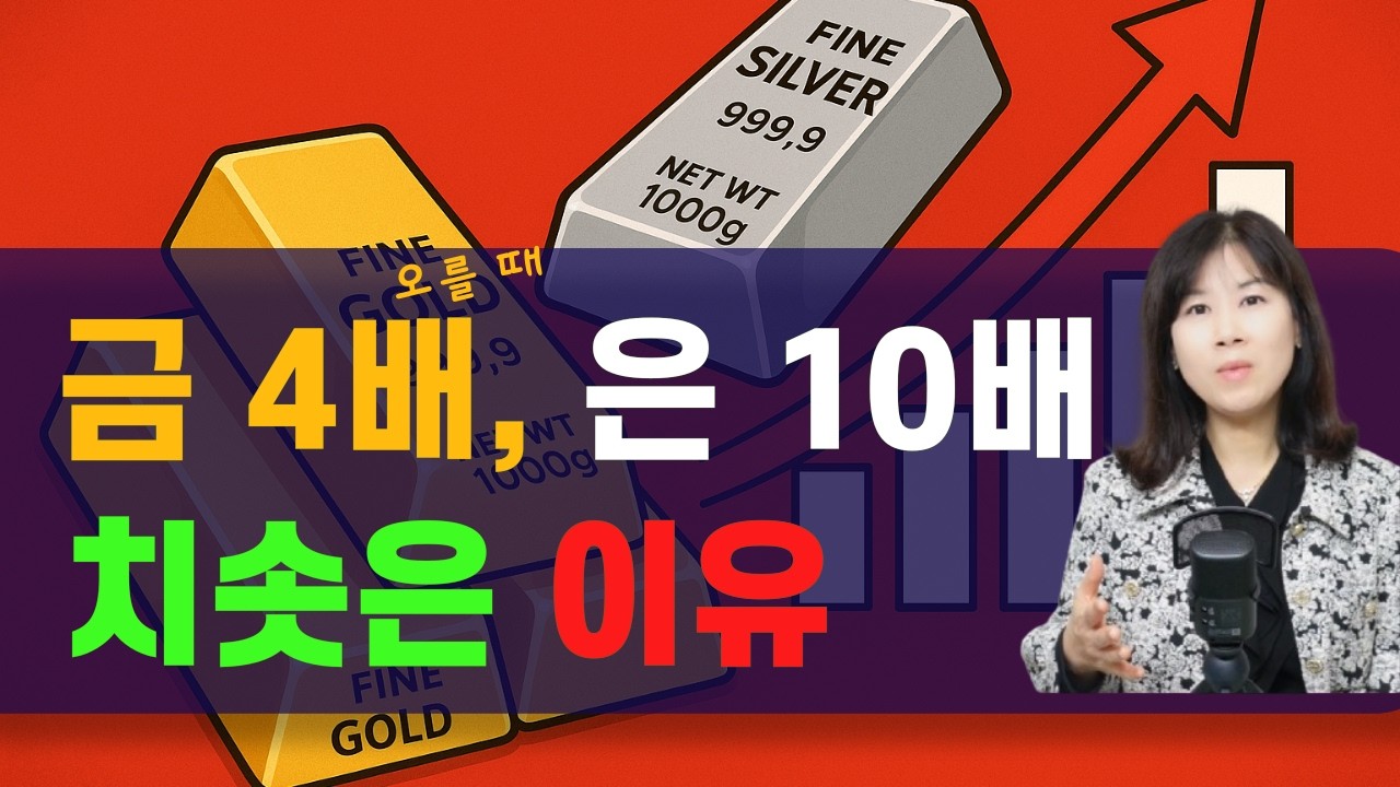 🥇금 243% vs 🥈은 258% | '은' 10배 가능성은? (ETF, GOLD, SILVER, IAU, SLV, KRX금현물)