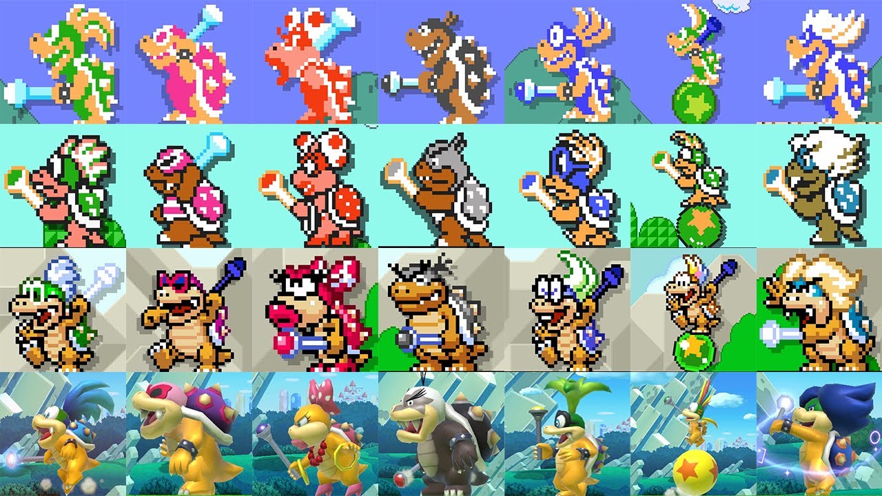 Super Mario Maker 2 - All Koopaling Boss Fights