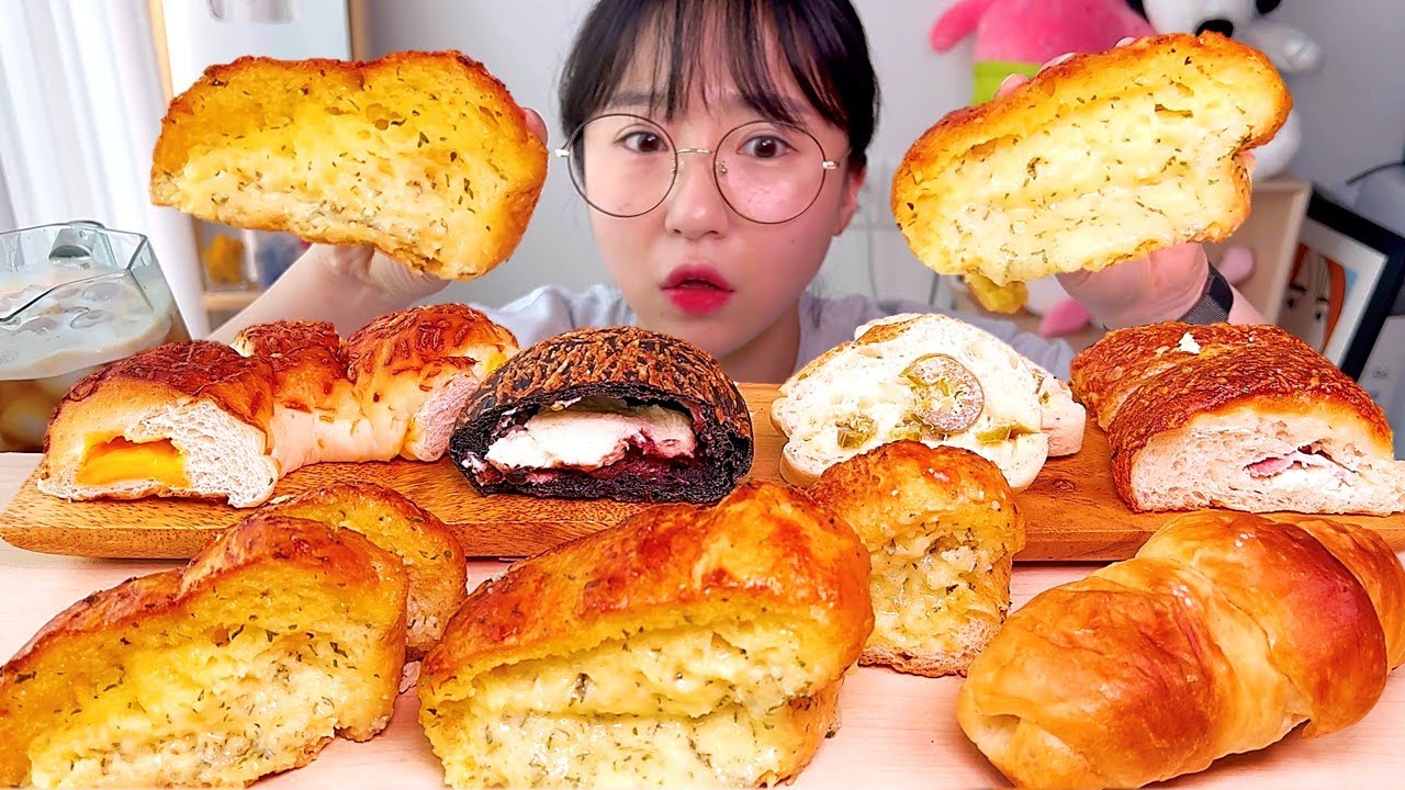 만동제과 마늘바게트🧄🥖 여러가지 빵 디저트 먹방 Dessert Mukbang