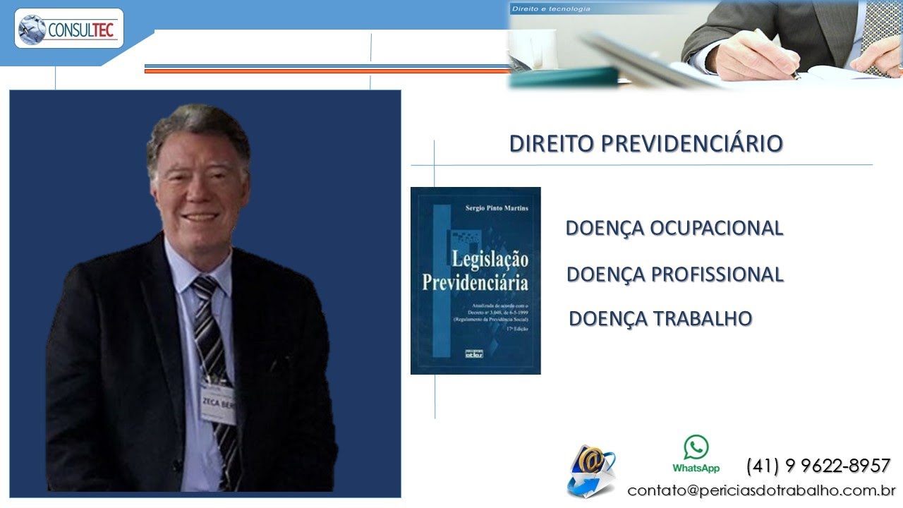 DOEN&Ccedil;A OCUPACIONAL - DOEN&Ccedil;A PROFISSIONAL - DOEN&Ccedil;A DO TRABALHO