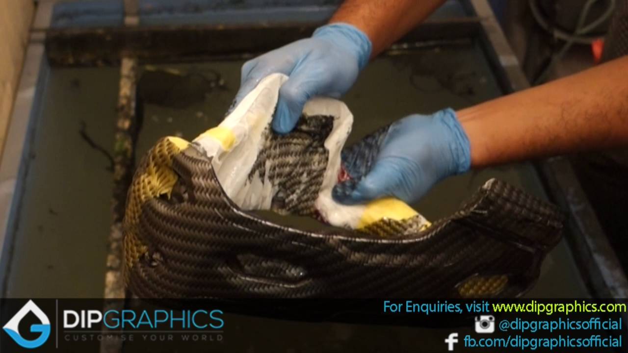 Bell Super 2R Hydro Dipped Mountain Bike Full Face Helmet in Carbon Fiber by DipGraphics.com
